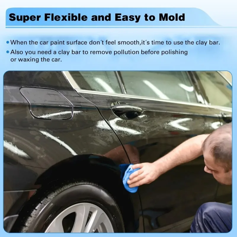 1/2 قطعة سيارة تنظيف الطين بار غسل الطين سيارة بالتفصيل الصبح البولندية العلاج غرامة الصف السيارات بالتفصيل أداة تنظيف غسيل السيارات #4