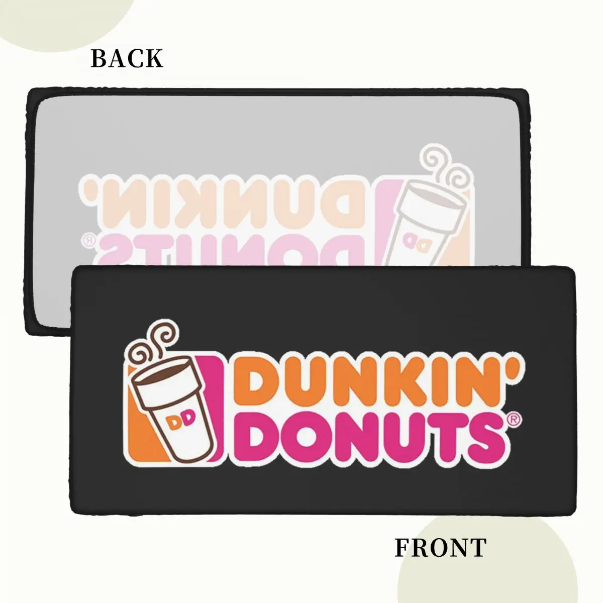 Dunkin Donuts Customized Rectangular Tablecloth Oilproof Table Cover for Festival Party Decorations Table Cloth