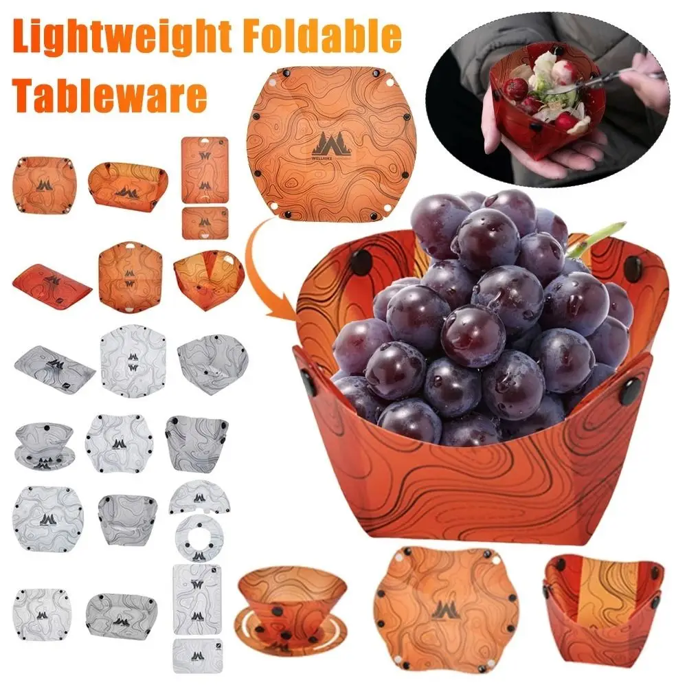 New Lightweight Foldable Camping Tableware Heat-resistant Multi-purpose Portable Bowl Free Heat-resistant Coffee Filter Picnic