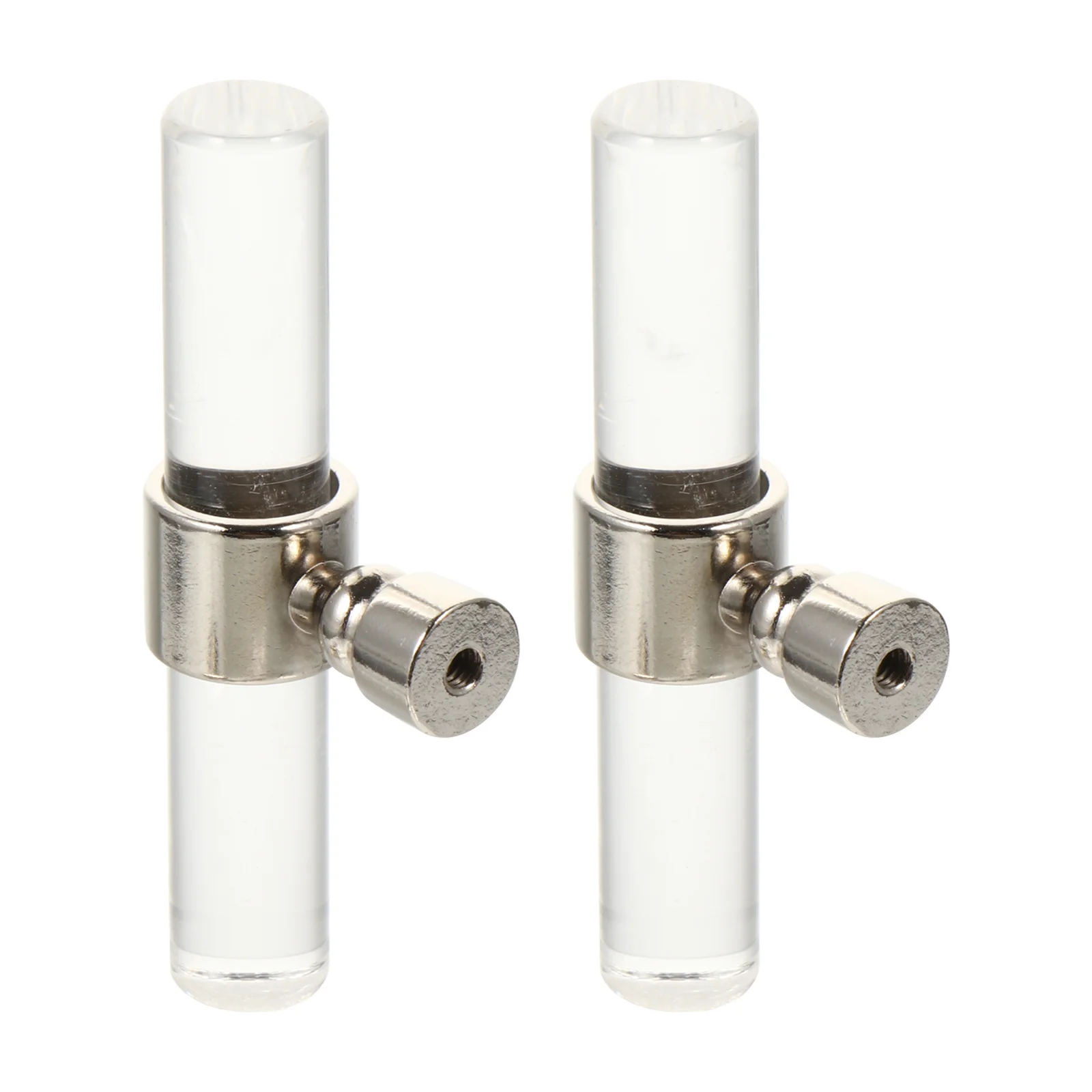 

2Pcs Acrylic Drawer Pulls Clear Round Cabinet Knobs Durable Zinc Alloy Door Handles for Wardrobe Furniture Door Handles