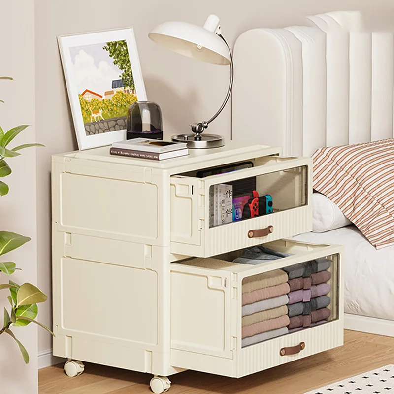 European Drawer Nightstand Modern White Italian Furniture Modern Luxury Space Saving Mesas De Noches Simplicity Furniture