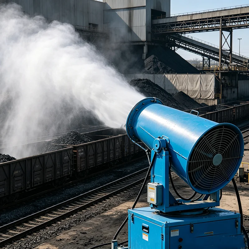 50M Dust Suppression Fog‑Cannon Electric Mist Cannon for Industrial Plants