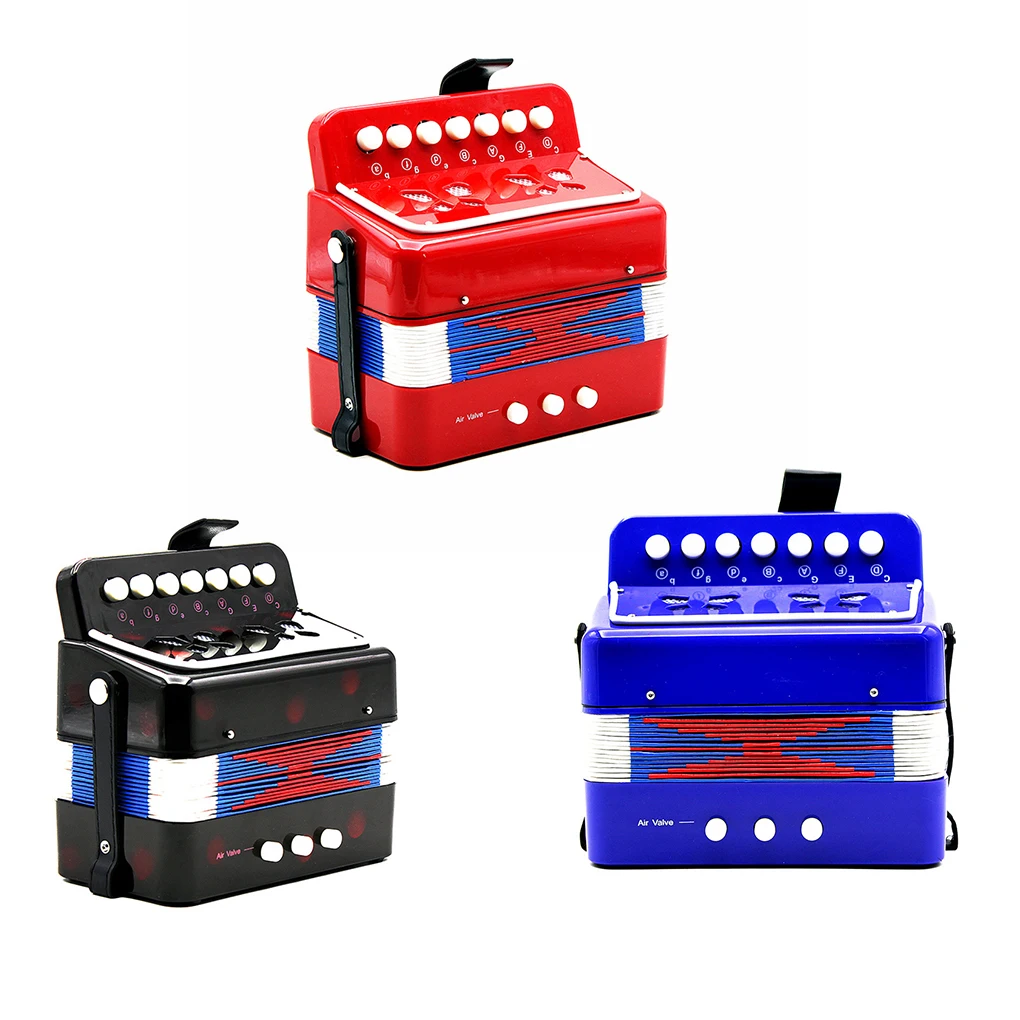 7 Button Key Accordions Educational Toy Children Musical Instrument Amateur Beginner Kids Accordion