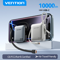 Power Bank Vention 35W Fast Charge 10000mAh Portable PowerBank for iPhone 16 15 Pro Max Xiaomi SAMSUNG External Battery Charger