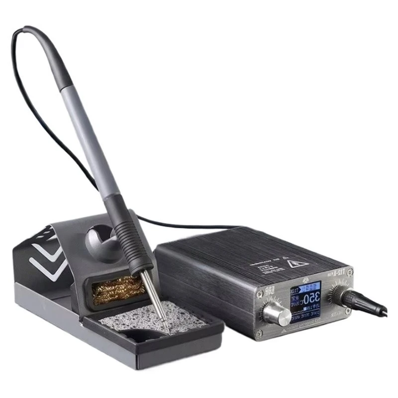 ABNM T12-X PLUS Soldering Station With T12 Tips EU PLUG Electronic Soldering Iron For PCB Repair Phone Board Welding Repair