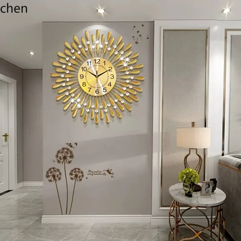 Z31- Iron Art Creative Wall Clock Living Room Decorative  Electronic Quartz   Hot Selling Product Wholesale Wall