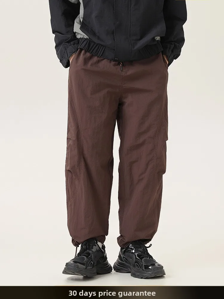 

NTED Японские ретро-брюки в стиле минимализм, зимние, свободные, теплые, из 100% хлопка, на флисовой подкладке, повседневные