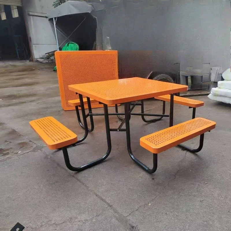 

Wrought iron stainless steel household jacket table and chair park homestay villa courtyard spot unloading set table and chair