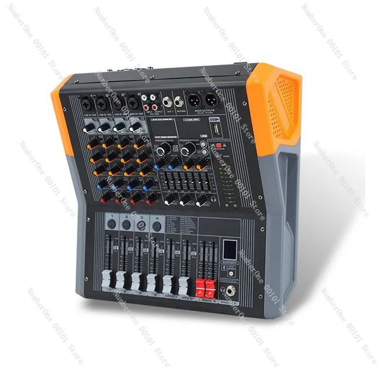 Ep4d professional mixer with integrated amplifier, featuring 99 built-in dsp effects, usb, bluetooth, and reverb processor