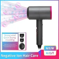 Professional 2000W Powerful Hair Dryer Low Noise High Speed Blow Dryer Negative Ions Styling Tools Hair Care Barber/Salon