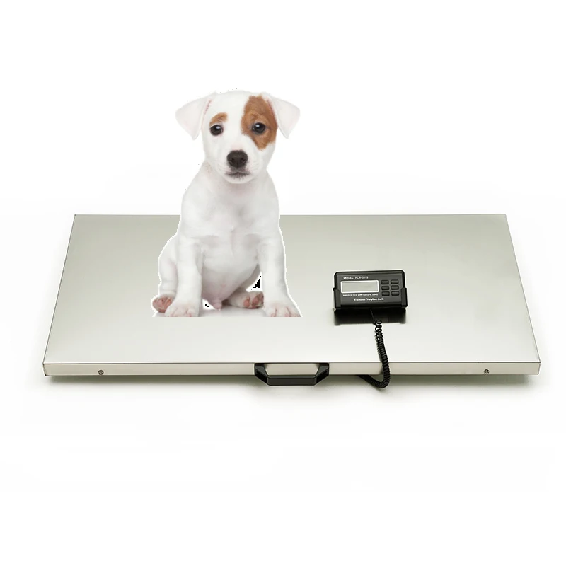 EURPET Stainless Steel Pet Scales Dog Ground Weighing Machine Pet Scale for Big Dog Capacity 300kg Large Pet Vet Scale