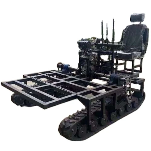 Robot Rubber Track vehicle Rubber crawler vehicle loading weight 100kgs -200kgs-300kgs800KG Rubber Track Undercarriage Chassis