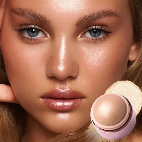 Cream Highlighter Stick Long Lasting Brightening Non-Caking, Sheer Glow - Blendable and Buildable Color, Body & Face Makeup