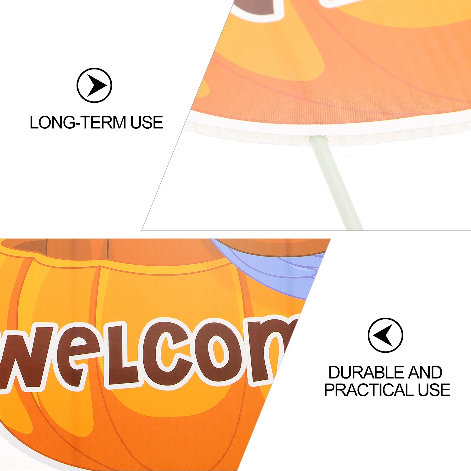 

1Pcs Durable Plastic Garden Insert Board Thanksgiving Outdoor Turkey Yard Sign Party Festival Lawn Stakes Bright Colors