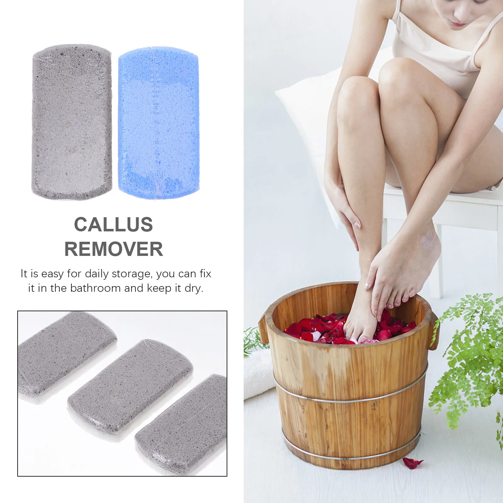 

Набор из 4-х камней для удаления огрубевшей кожи стоп, педикюрный инструмент для отшелушивания омертвевшей кожи, массажная пластина для гладких ног