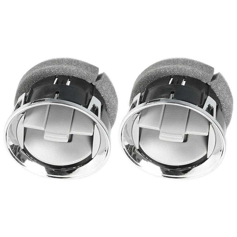 2Pc For Ford F-150 2009-2014 Dash Vent Air Outlet Dashboard AC Heater Air Vent Chrome CL3Z19893EA / 9L3Z19893CA