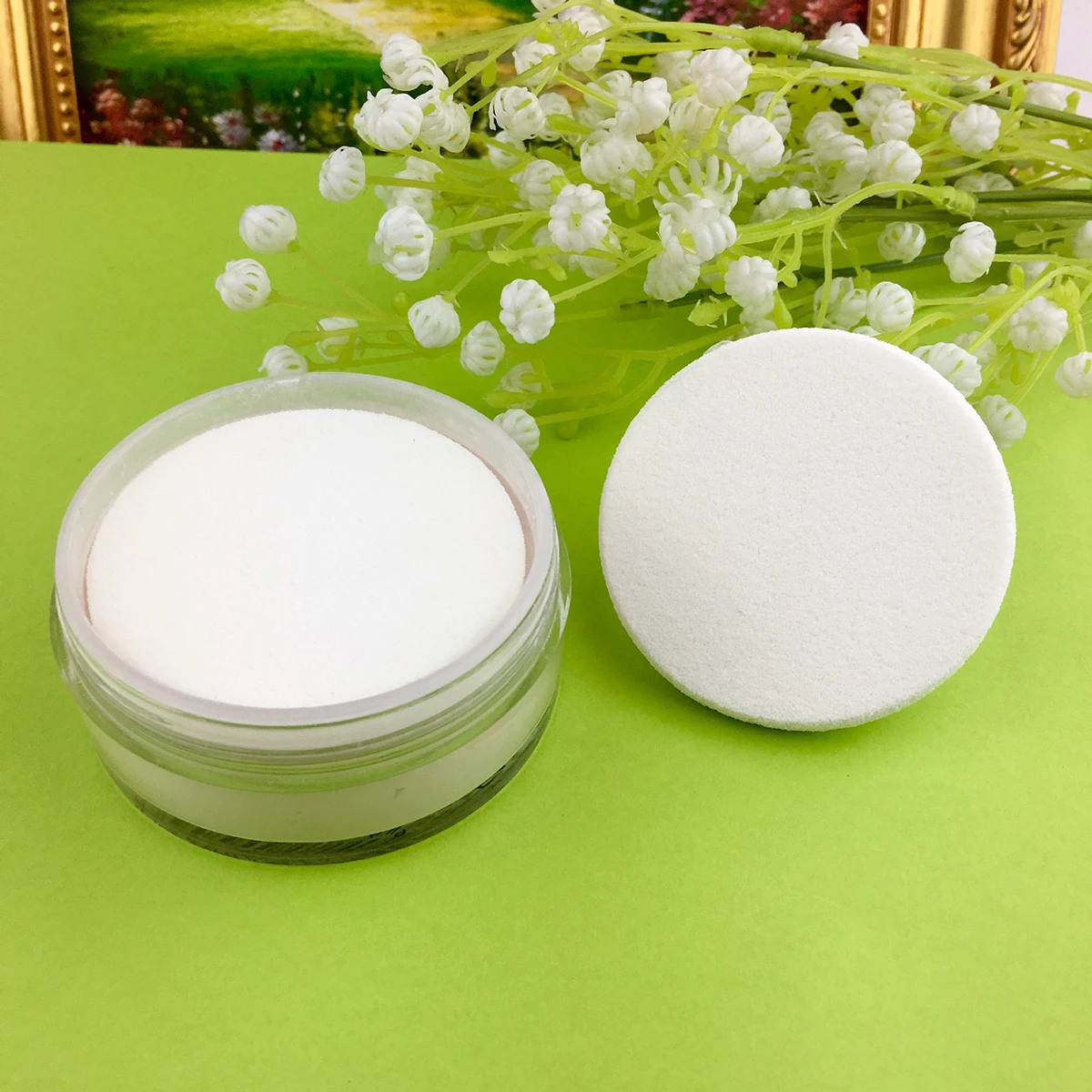 

24pcs Round Powder Puff Makeup Sponge For Foundation Loose Powder Blending Tool Cotton Puff Applicator Women