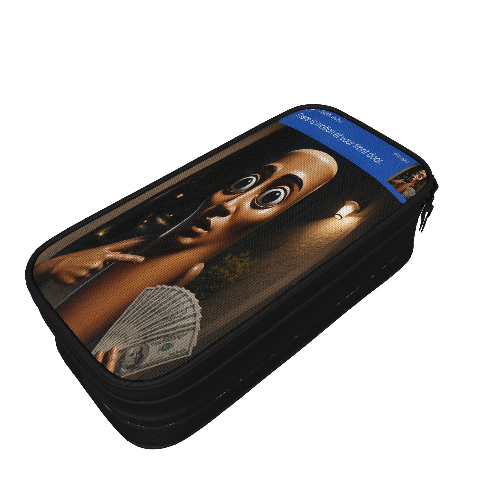 There is Motion at Your Front Tung Tung Tung Sahur Money Pencil Case Boys Pencil Pouch Printed School Pencil Cases Stationery