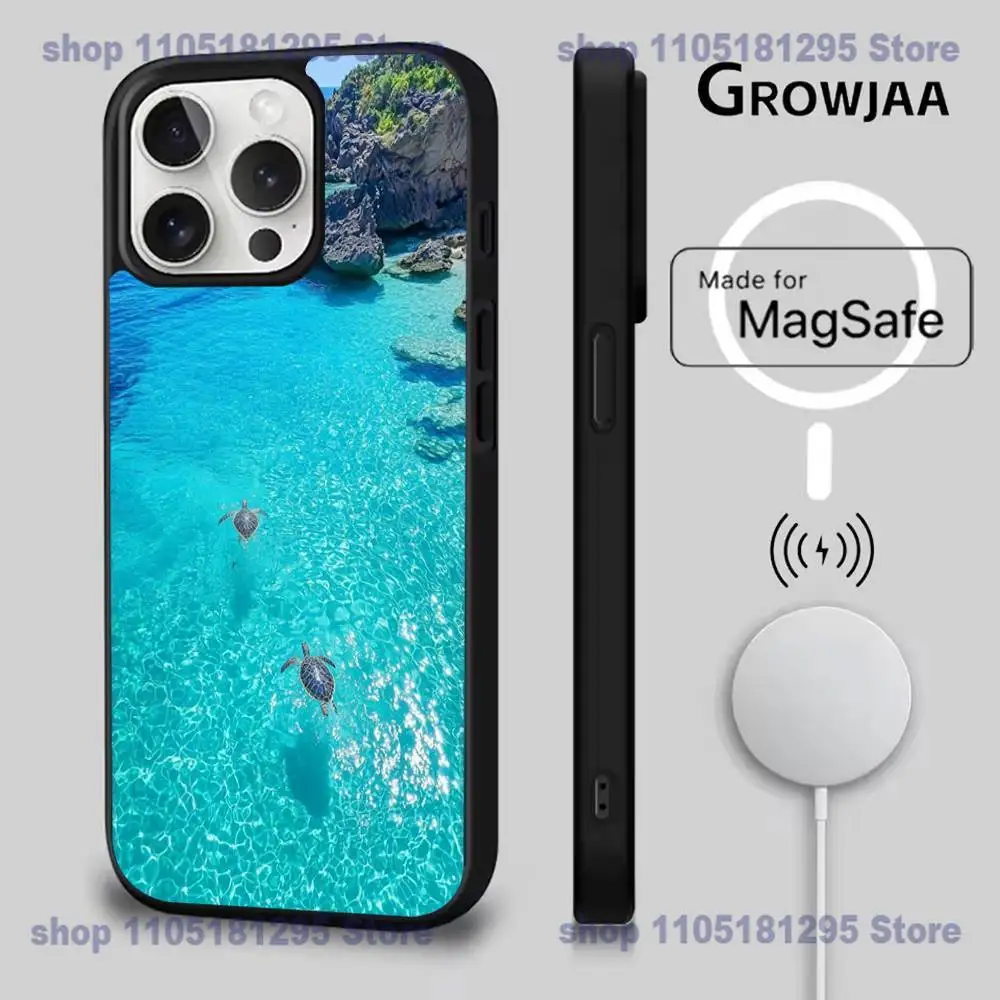 حافظة هاتف كيب فيردي لهاتف آيفون 17,16,15,14,13,12,11,Pro,Max,Plus,Mini,SE4,E شحن لاسلكي مغناطيسي Magsafe