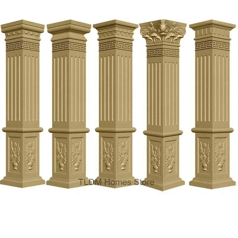 

Garden build Fence DIY Cement Column Mold Garden Building European Decorative Modeling Roman Column Mold Thickened Square Column