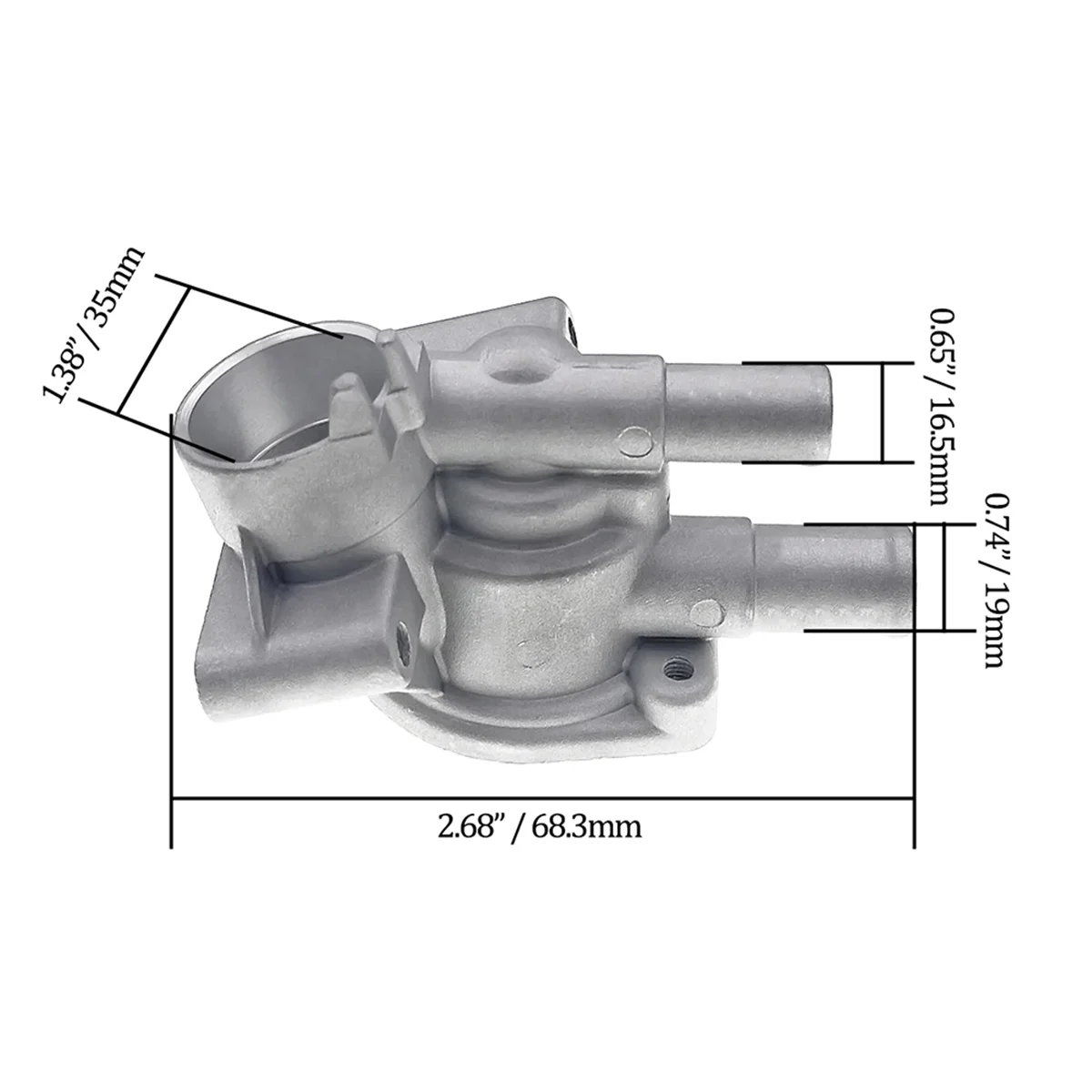 エンジン冷却液サーモスタットハウジング 19320-P2A-000 ホンダ HR-V Capa シビック 1.6L 1995-2000 2001 96hc2 19311P2A000—L49A