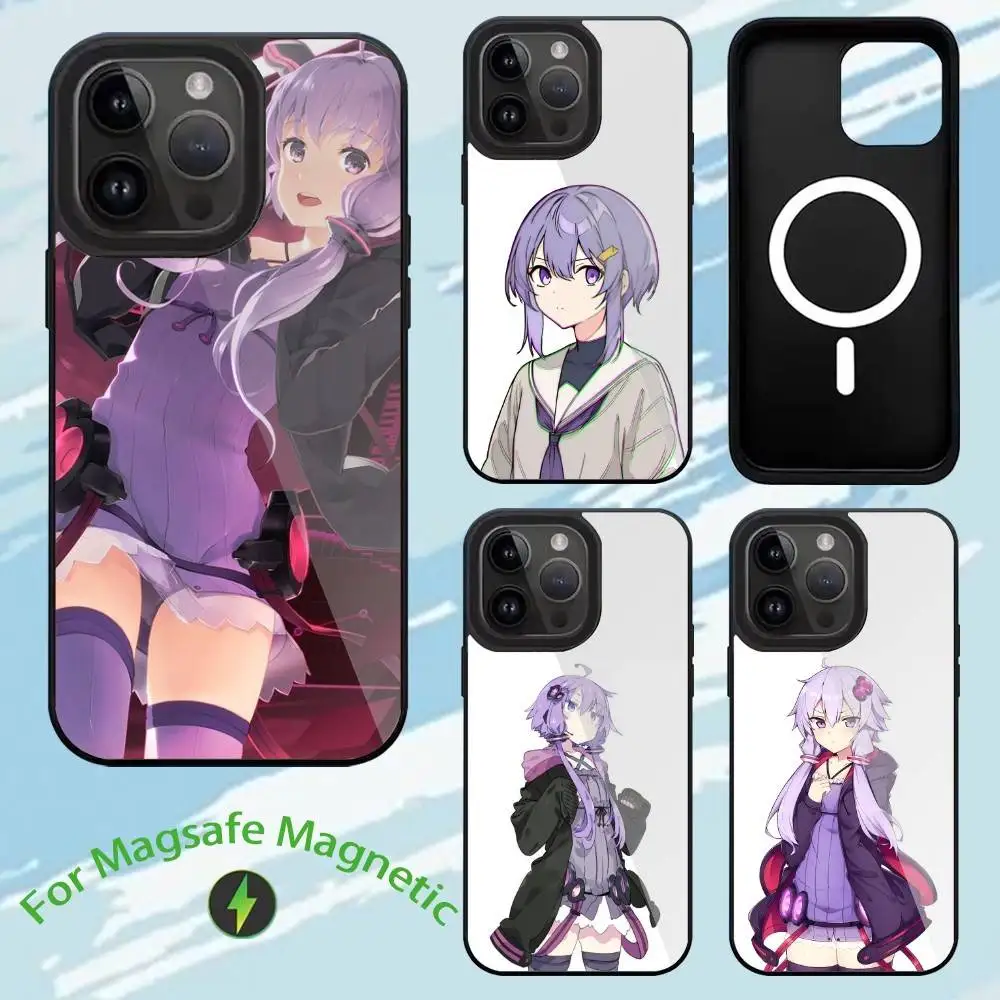 

Y-Yuzuki yukari Phone Case For iPhone17,16,15,14,13,12,11,Plus,Pro,Max For Magsafe Wireless Charging case