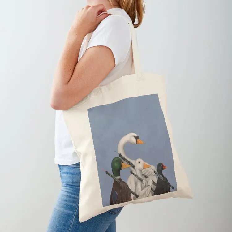 

Musical Duck, Goose, Moorhen & Swan Tote Bag Shopper handbag Women's shopper sacs de shopping Gift bags