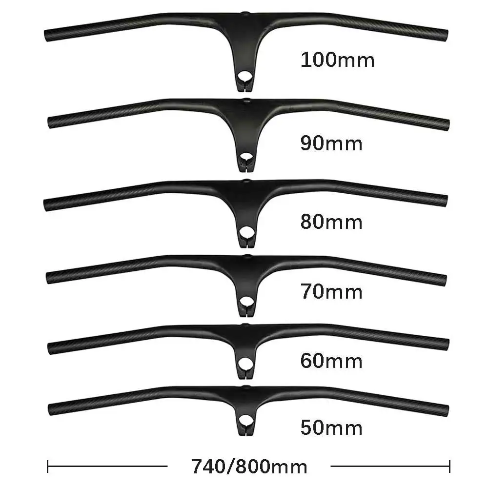 Elitaone Carbon MTB 핸들바 28.6mm -20도 통합 조종석 핸들바 줄기 50-100mm 산악 자전거 자전거 부품