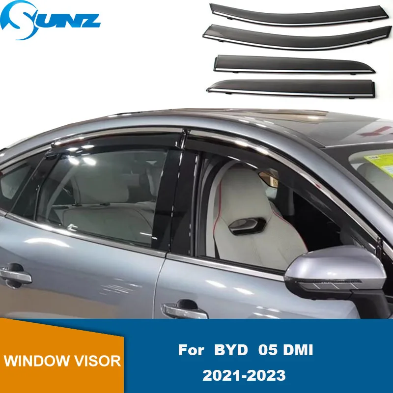 

Window Visor For BYD 05 DMI 2021 2022 2023 Car Side Wind Deflectors Visors Rain Guard Door Visor Vent Shades Ventvisor SUNZ