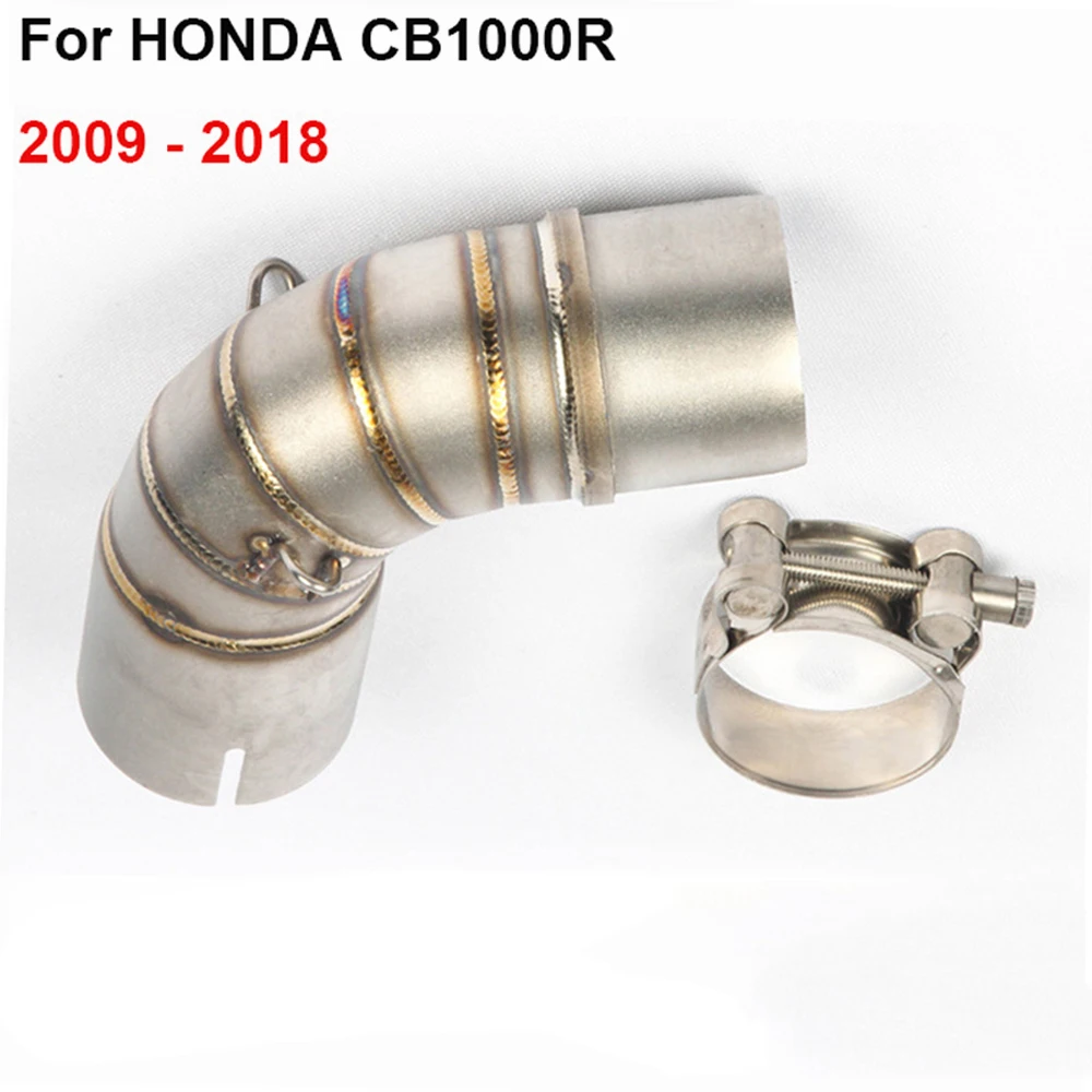 Motorcycle Exhaust Slip On For HONDA CB 1000 R CB1000R 2009-2018 Middle Link Pipe Muffler Escape Stainless Steel Moto - view 6