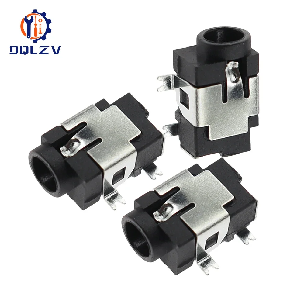 

DC-031A 3.5*1.3MM Power Adapter Female Connector DC-031 DC031A 4Pin SMD SMT Power Jack Socket 3.5×1.3mm