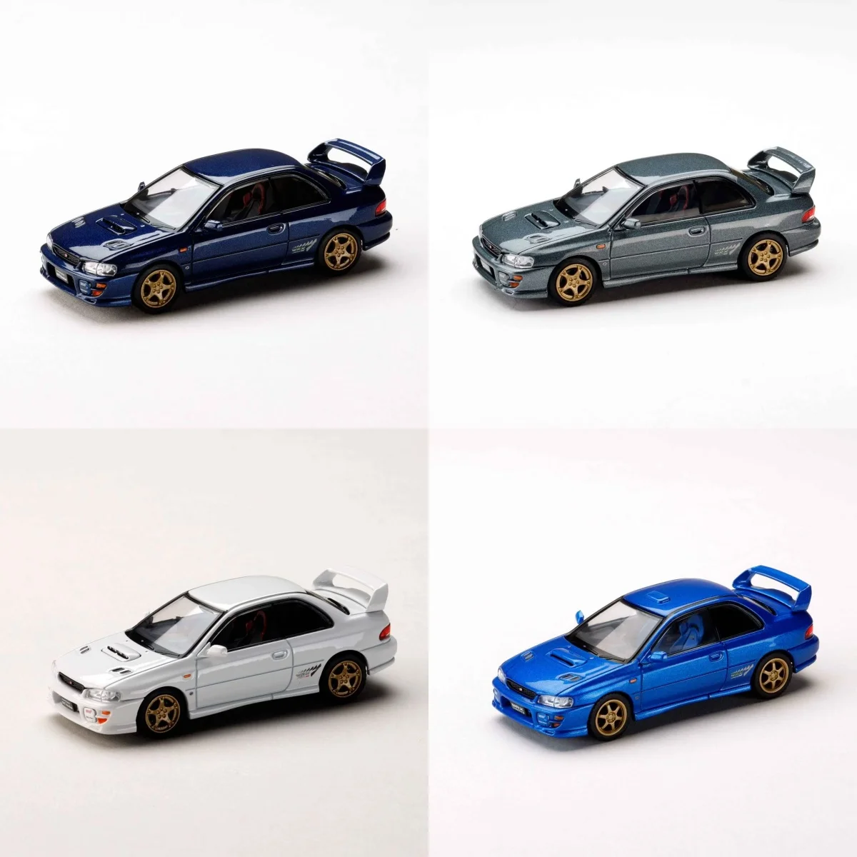 Hobby Japan Products 1:64 Subaru Impreza WRX type‑R STi Version VI Alloy Diecast Model Car Collectible Gift