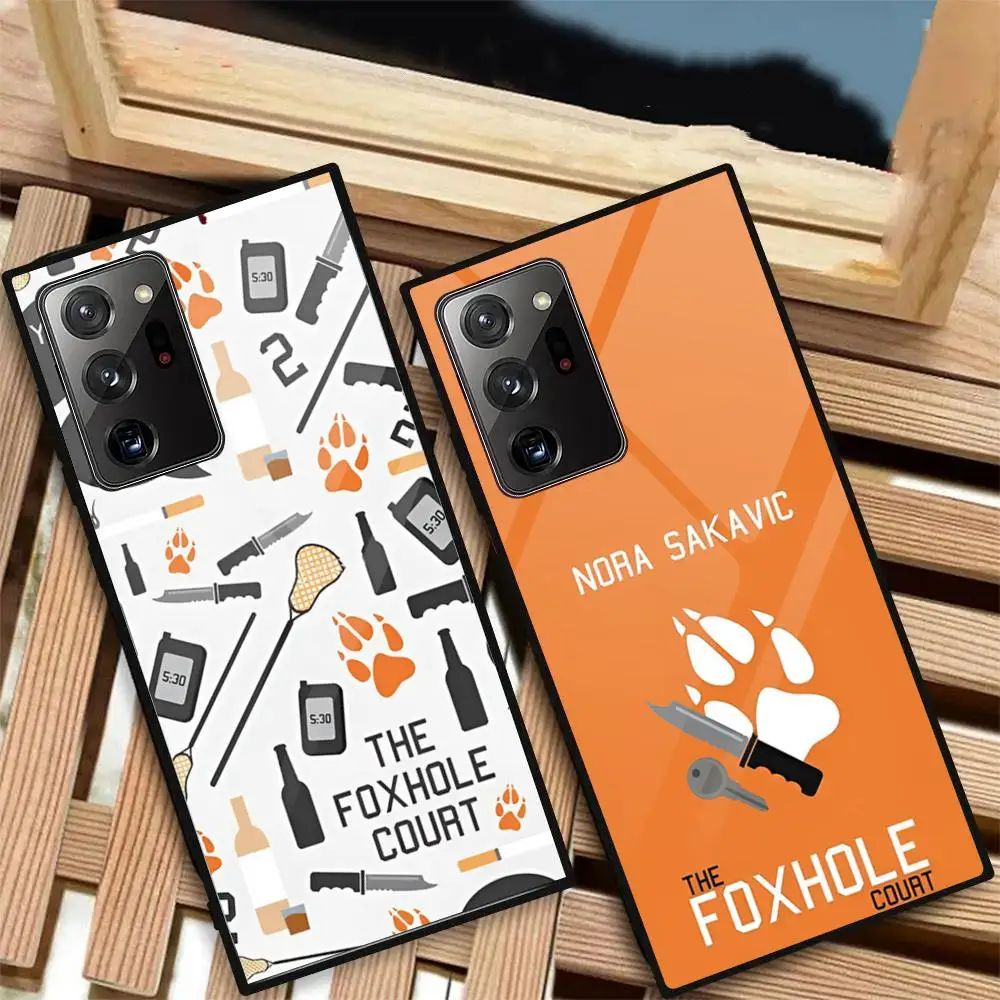 F-Foxhole C-Court MAISTO Phone Case Glass Phone Case For Samsung Galaxy S20 S21 S22 S23 S24 Note20 Ultra Plus Fe