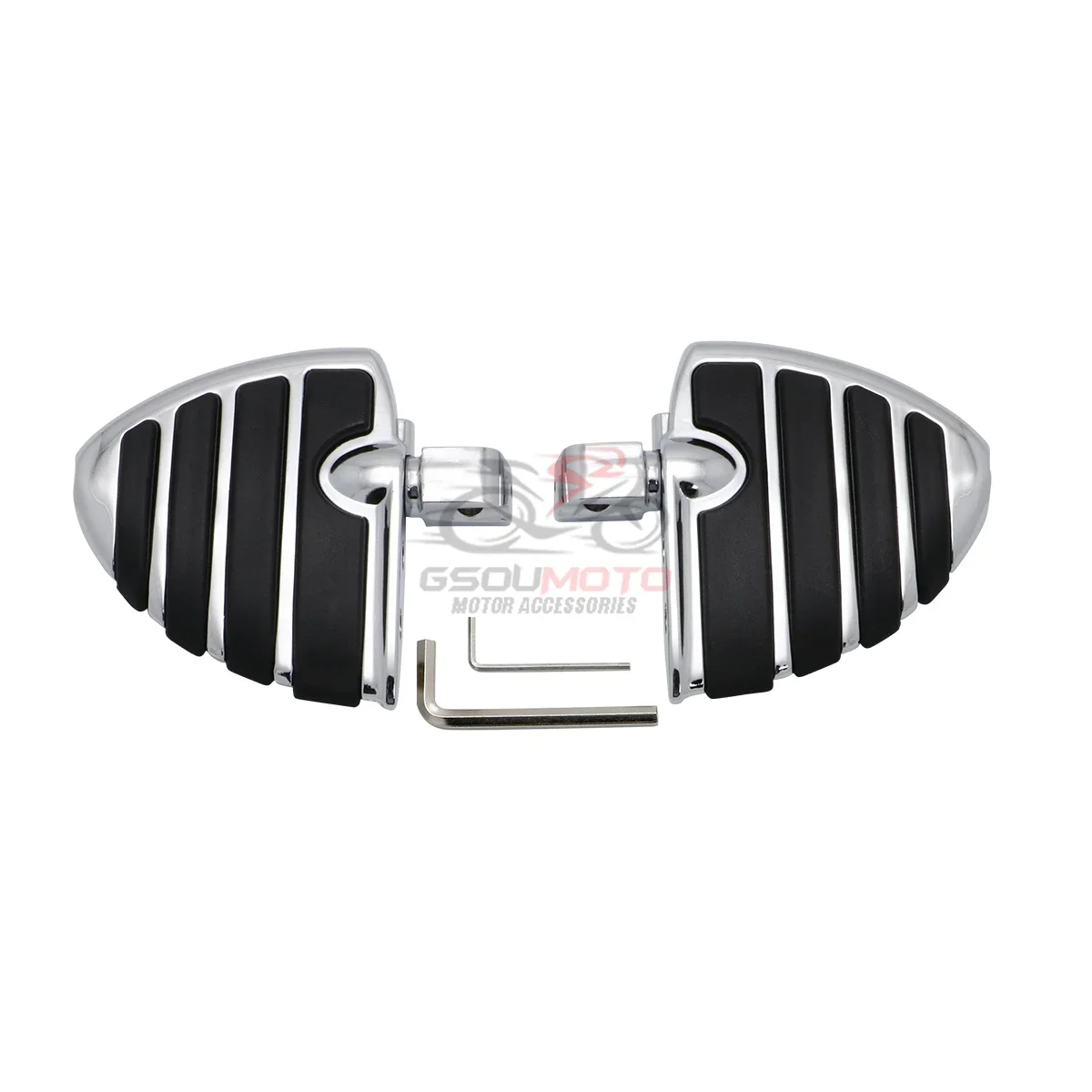 Passenger Footrests Foot Pegs Pedals Footboards For Yamaha Dragstar V-Star 950 XVS950 Royal Star Road Star 1600 1700 - view 2