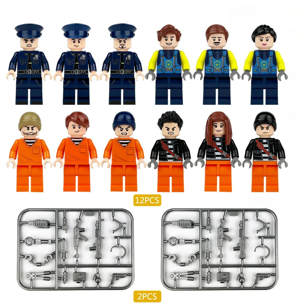 Kinder-Bauklötze Spielzeug Mini-Figuren Menschenähnliche Puppen Cartoon-Charakter Geburtstagsgeschenk Pädagogisches Spielset für Kinder – Detail 6