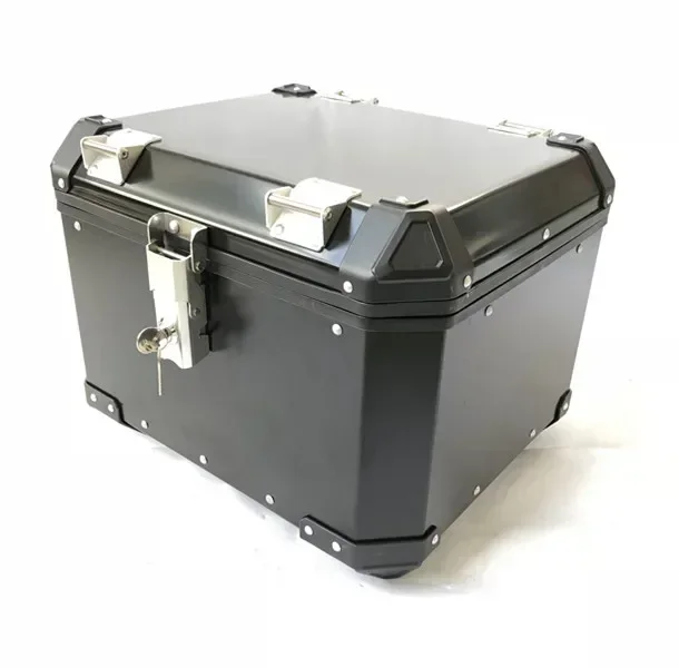 Motorcycle top box aluminum rear box with mount bracket for Royal Enfield Himalayan 42L topcase