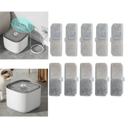 10pcs Cat Water Fountain Filter Replacement Filters Pet Cats Water Drinking Dispenser Filter Supplies