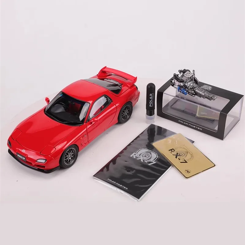 

Polar Master 1:18 Mazda RX7 SPIRIT R Alloy Diecast Model Car Toy Vehicles Simulation Collection Model Children Gift