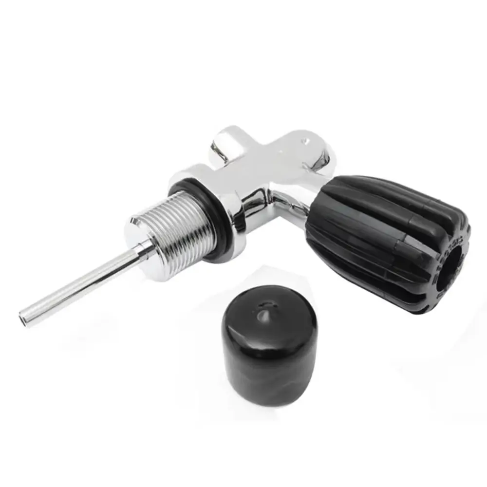 صمام غوص معدني متين عالي الضغط رياضات مائية فضية 3000Psi 250Bar 3/4-14NPS ملحقات الغوص #2