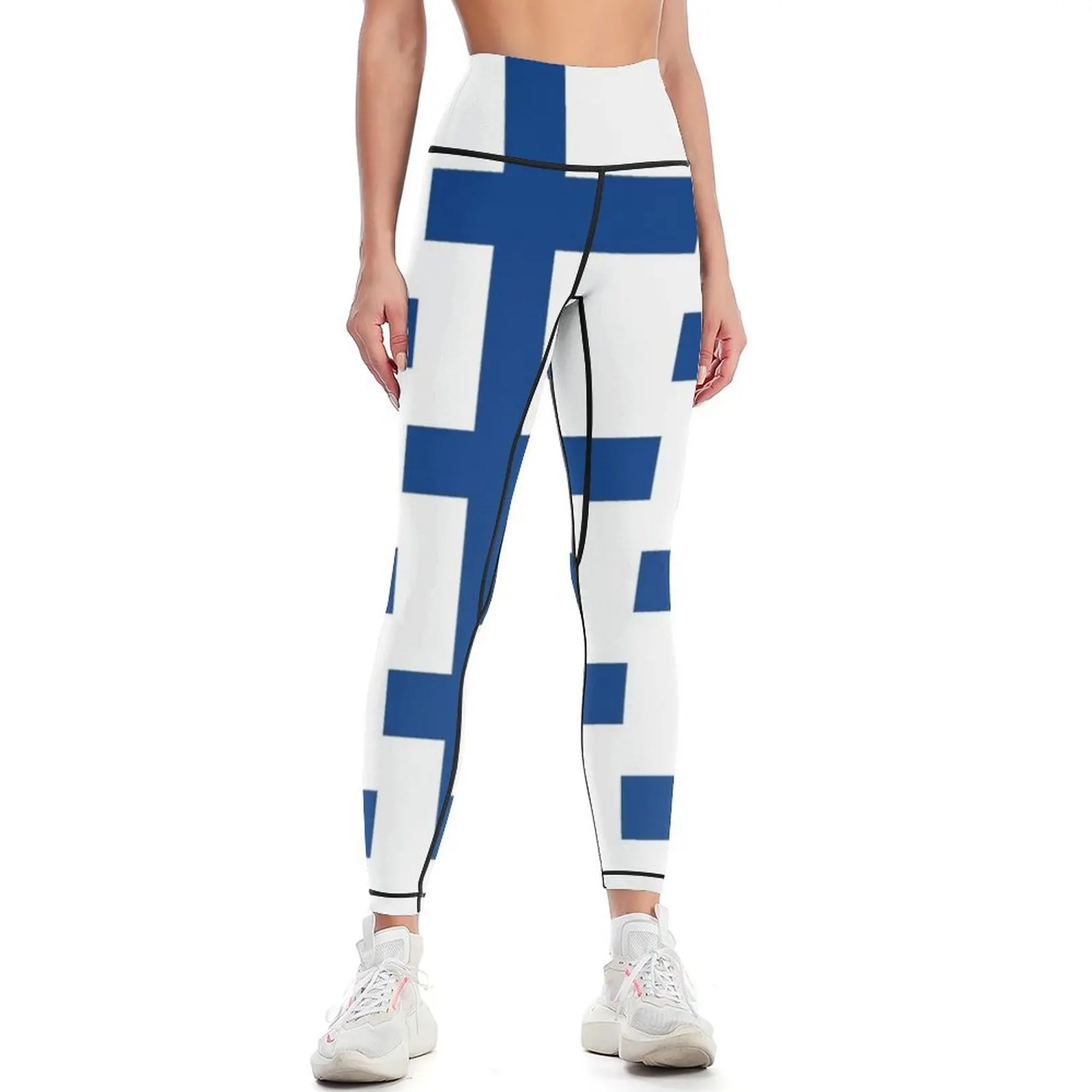 

Finnish of Flag of Finland Leggings for fitness workout shorts Fitness's gym clothes Fitness woman Womens Leggings