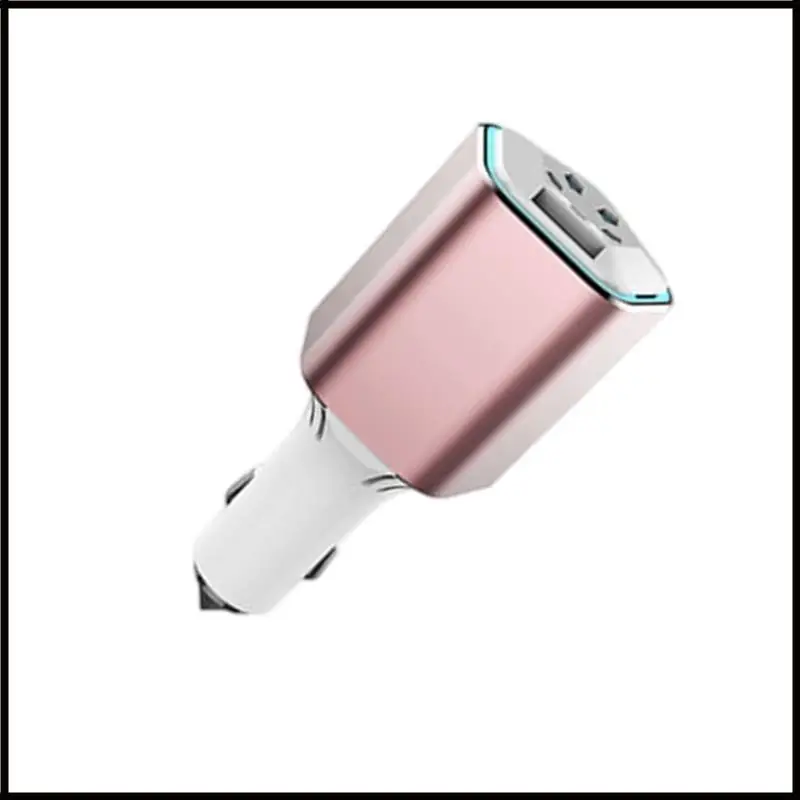 

Efficient Car Air Purifier Ionizer With USB Port & Safety Window Breaker Hammer