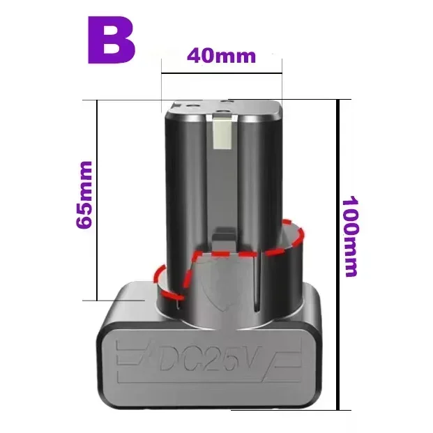 100% nuevo 25V destornillador eléctrico batería Taladro Inalámbrico Taladro Eléctrico batería destornillador inalámbrico llave herramienta eléctrica batería