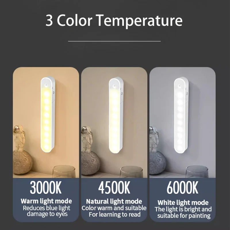 Lampada da scrivania con luce notturna a LED magnetica Lampada da tavolo con regolazione USB ricaricabile Lampada da lettura per ufficio studio per computer per camera da letto