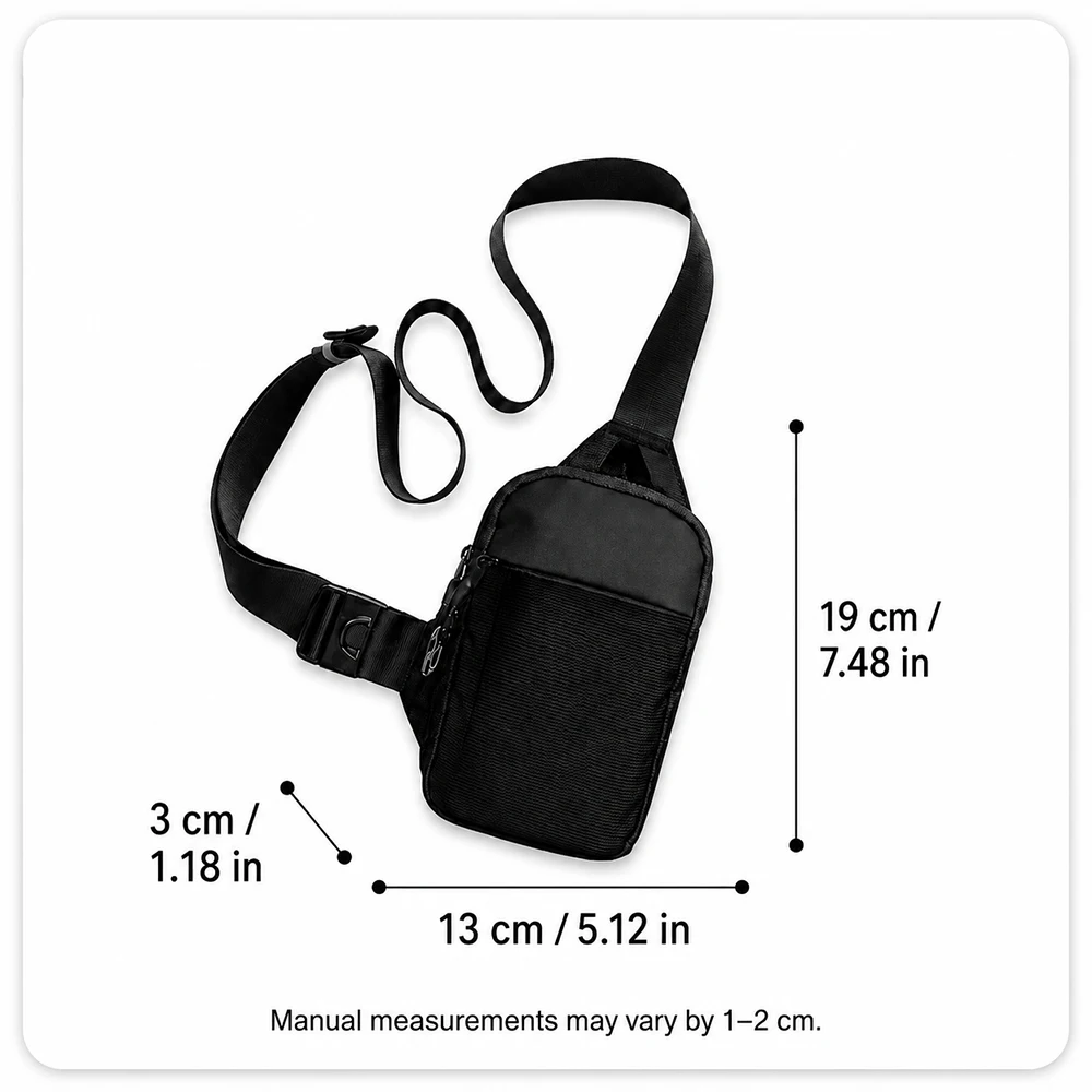 Modische Mini-Umhängetasche für Männer, RFID-Schutz, Diebstahlsichere Handy-Brusttasche, Einfarbige Casual-Brusttasche für den täglichen Pendelverkehr – Detail 6