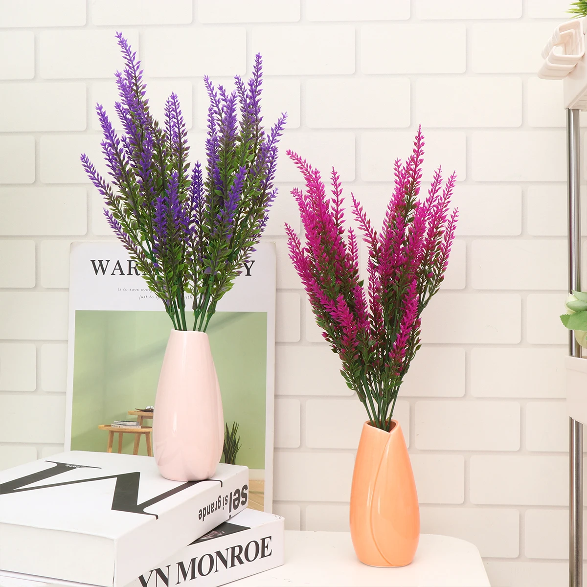 

Simulated Lavender Decorative Flowers Simulation for Party Fake Basket Artificial