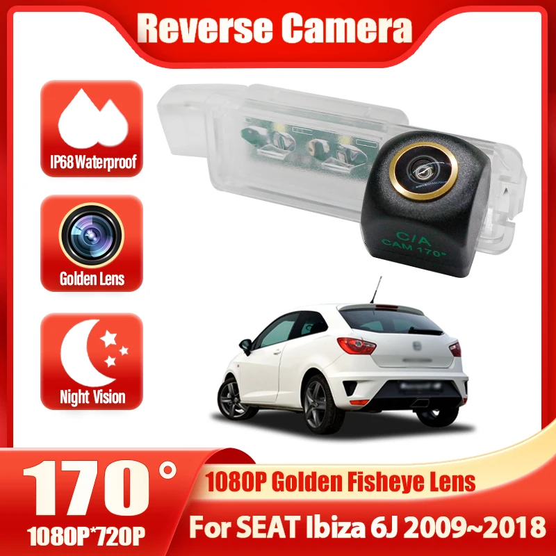 For SEAT Ibiza 6J 2009 2010 2012 2014 2016 2018 HD Car Rear View Back Up Reverse Camera High Quality Night Vision Parking Camera