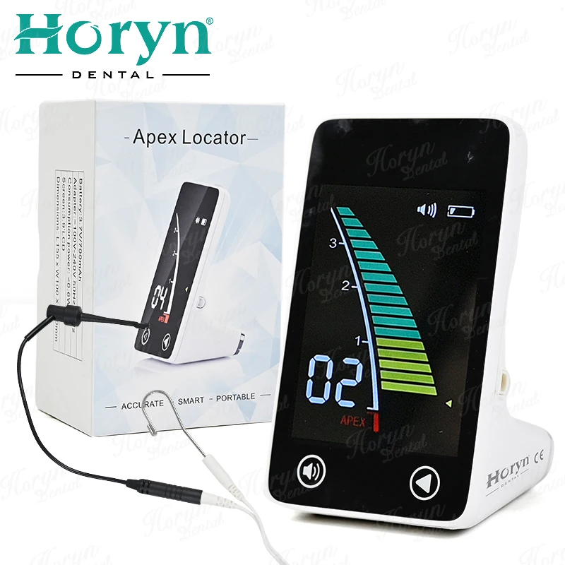 Horyn Dental Apex Locator 3.9' Colorful Screen LCD Root Canal Position Finder High Accuracy Endodontic Dental Equipment for Clin