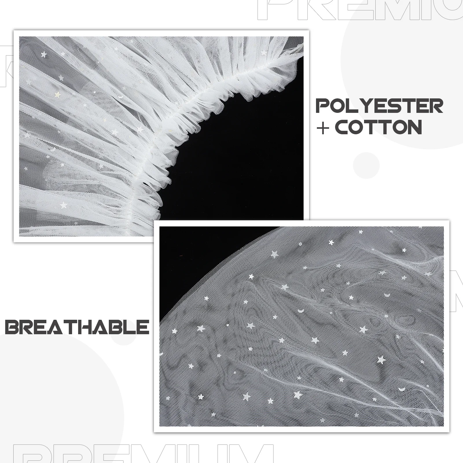 1Pcs Kids White Gauze Cloak Princess Dress Cape Breathable Easy Wear Party Costume for Girls Children Masquerade Cosplay