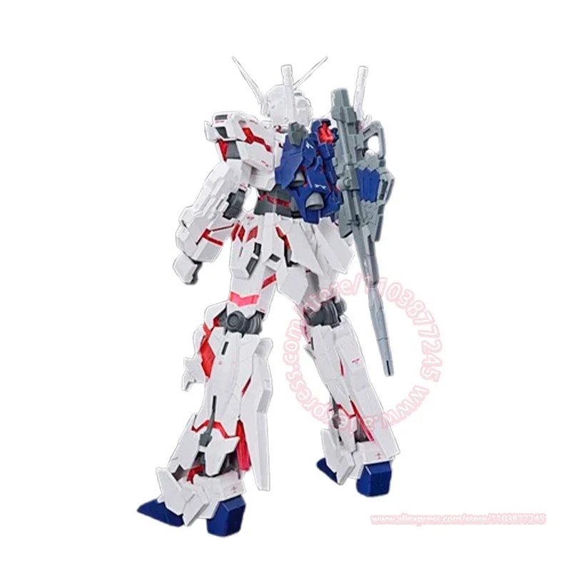 Bandai unicórnio gundam mega tamanho 1/48 modo de destruição montado brinquedo ornamento decoração presente aniversário das crianças figura ação