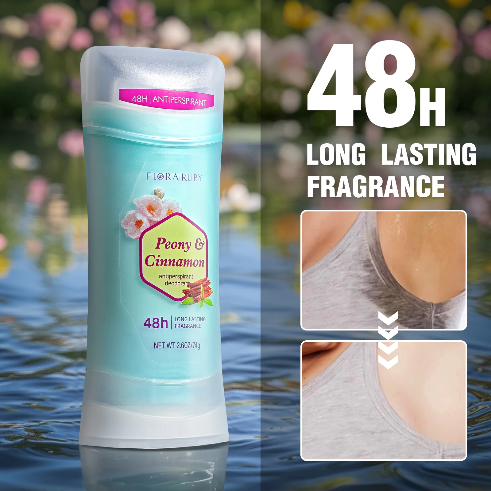 Deodorant Antiperspirant for Men Underarm Odor Removal  Body Odor Removal Lasting Fragrance Deodorant for Men Stick 70g